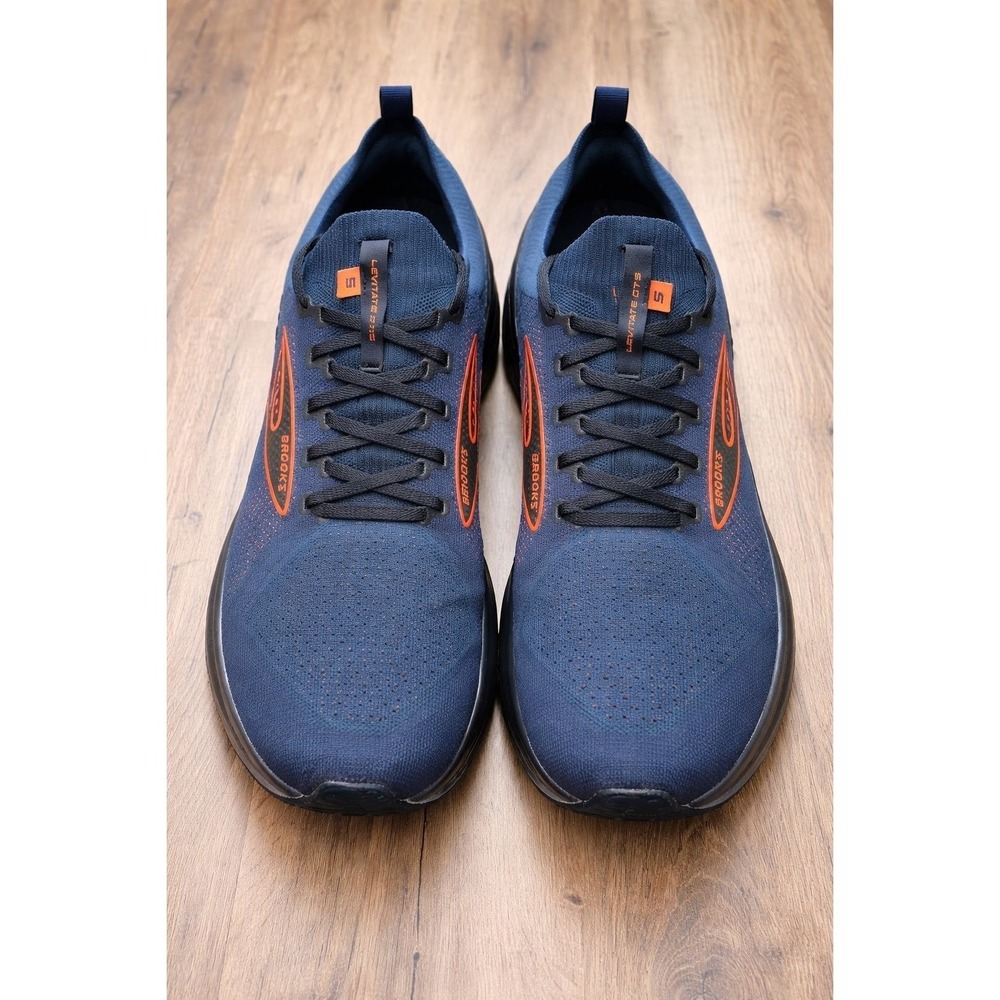 Brooks Levitate GTS 5 Running Shoes Men Size 12 Blue‎ Orange